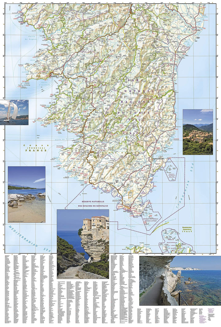 Carte routière - Corse | National Geographic carte pliée National Geographic 