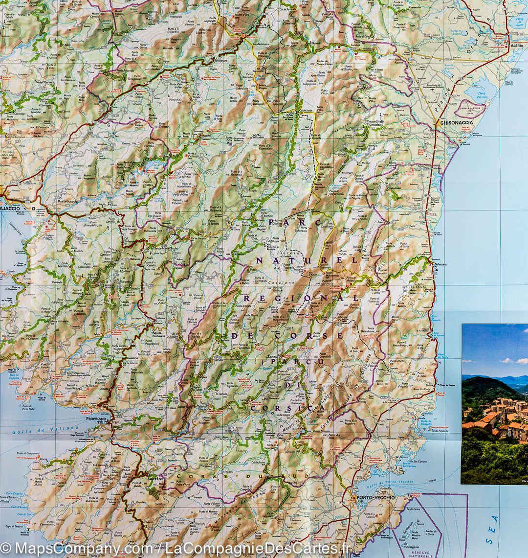 Carte routière - Corse | National Geographic carte pliée National Geographic 