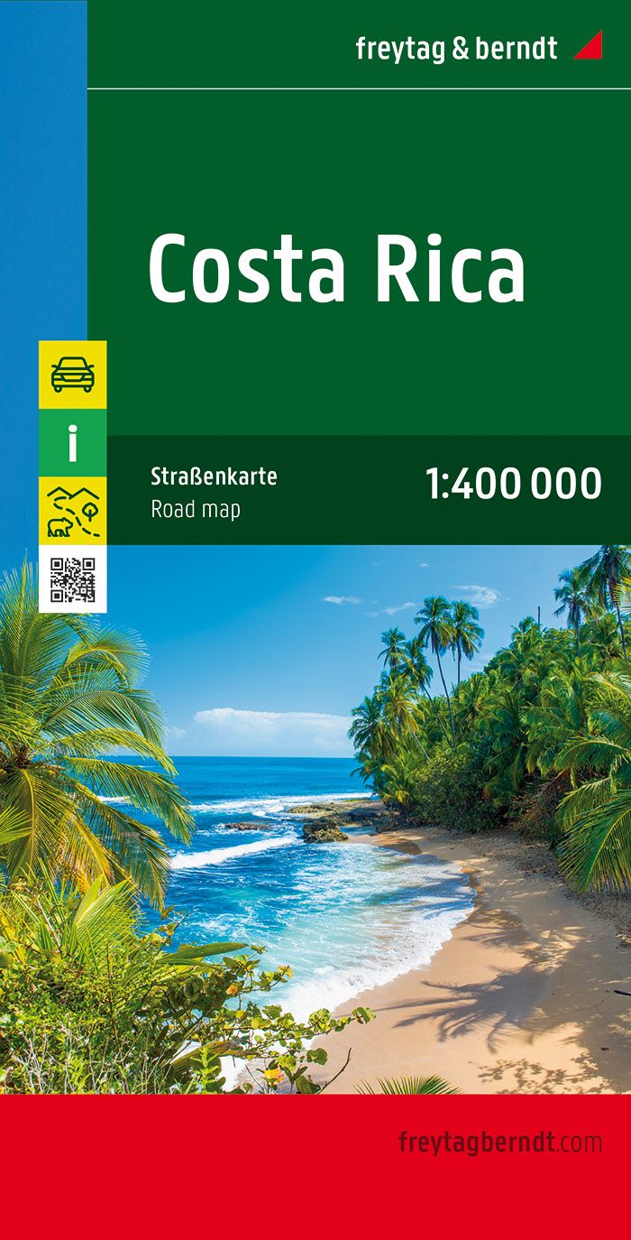 Carte routière - Costa Rica | Freytag & Berndt carte pliée Freytag & Berndt 