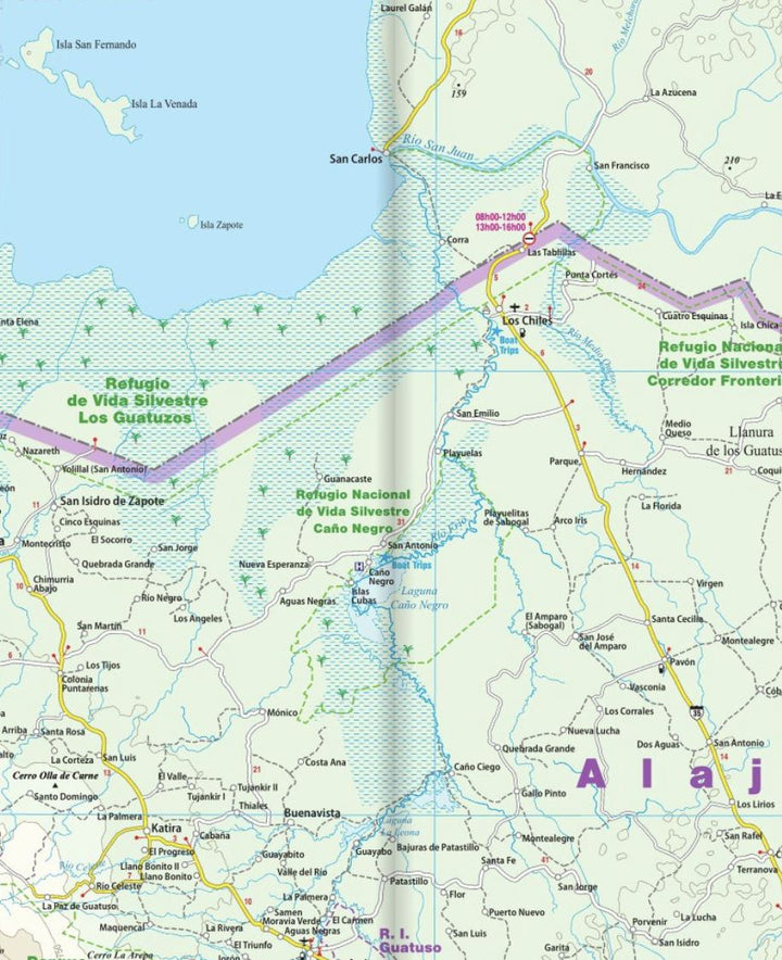 Carte routière - Costa Rica | Reise Know How carte pliée Reise Know-How 