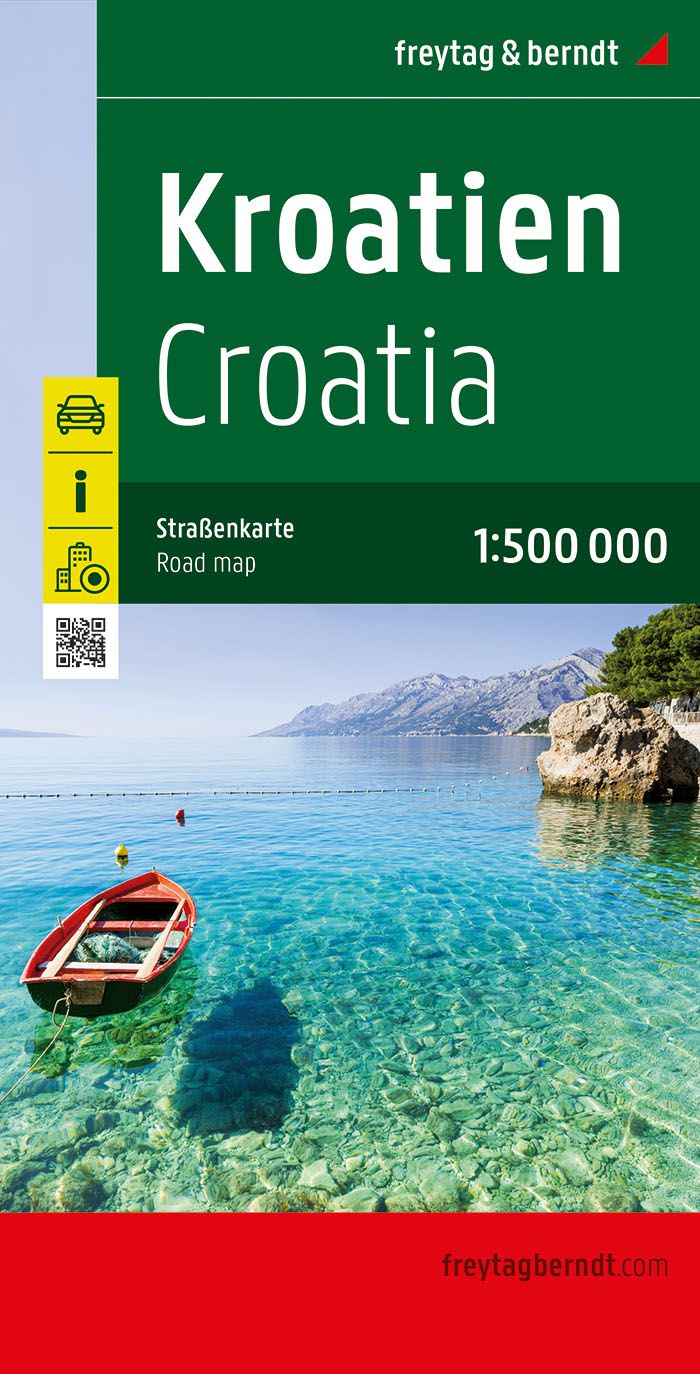 Carte routière - Croatie au 1/500 000 | Freytag & Berndt carte pliée Freytag & Berndt 