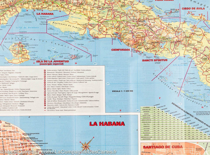 Carte routière - Cuba | IGN carte pliée IGN 