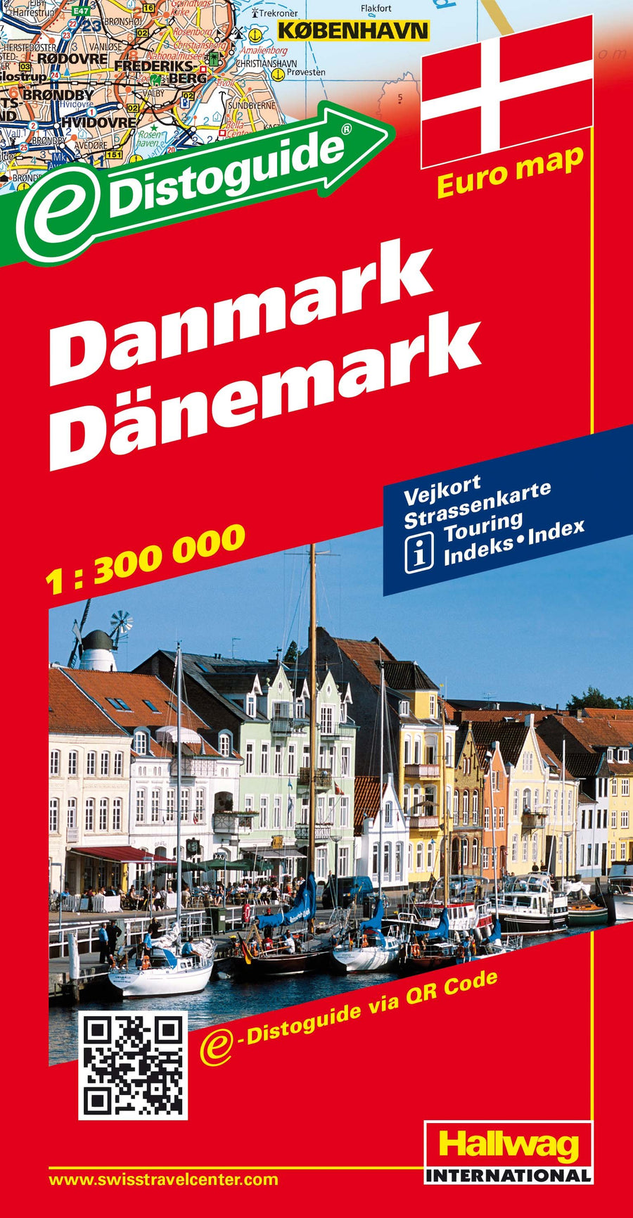 Carte routière - Danemark DG BeeTagg | Hallwag carte pliée Hallwag 