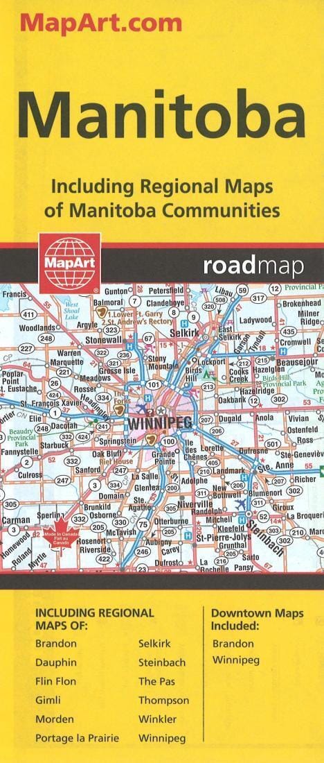 Carte routière du Manitoba | Canadian Cartographics Corporation carte pliée Canadian Cartographics Corporation 