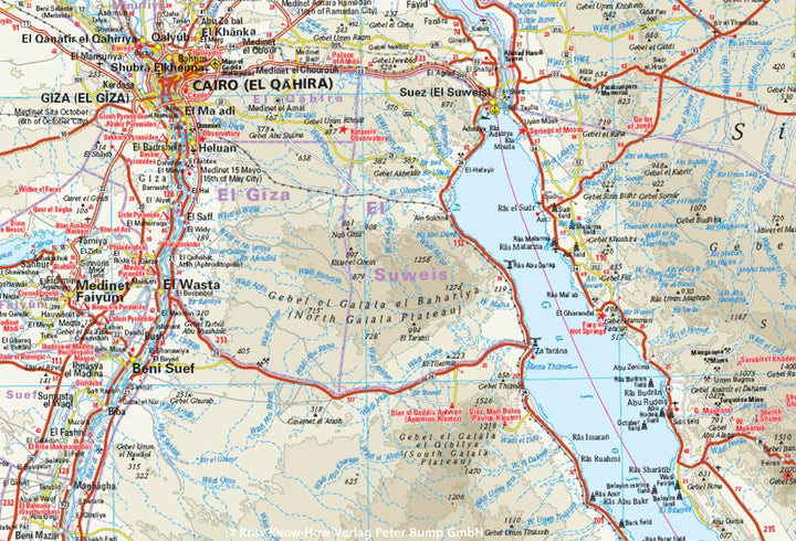 Carte routière - Egypte | Reise Know-How carte pliée Reise Know-How 