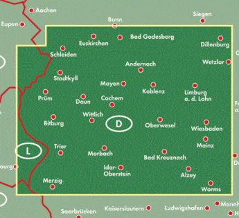 Carte routière - Eifel, Moselle, Hunsrück, Westerwald (Allemagne) | Freytag & Berndt carte pliée Freytag & Berndt 