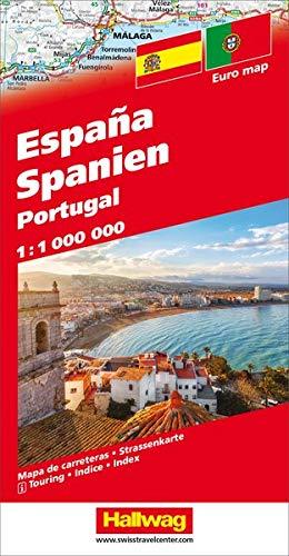 Carte routière - Espagne, Portugal DG BeeTagg | Hallwag carte pliée Hallwag 