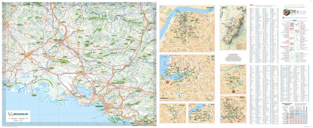 Carte routière et touristique (indéchirable) - Provence | Michelin carte pliée Michelin 