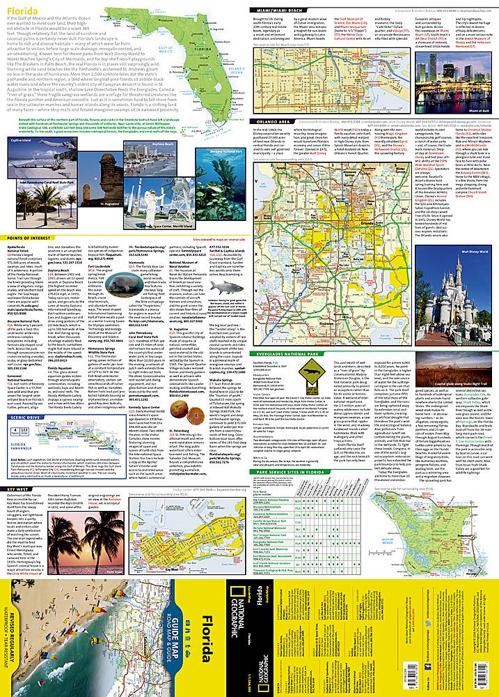 Carte routière - Floride | National Geographic carte pliée National Geographic 