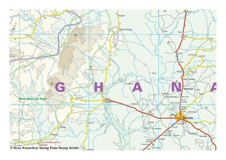 Carte routière - Ghana et Togo | Reise Know How carte pliée Reise Know-How 