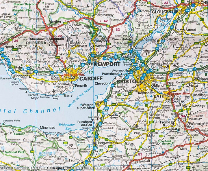 Carte routière - Grande Bretagne | Hallwag carte pliée Hallwag 