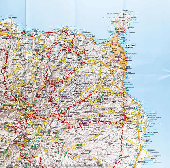 Carte routière - Grande Canarie (Iles Canaries) | Freytag & Berndt carte pliée Freytag & Berndt 