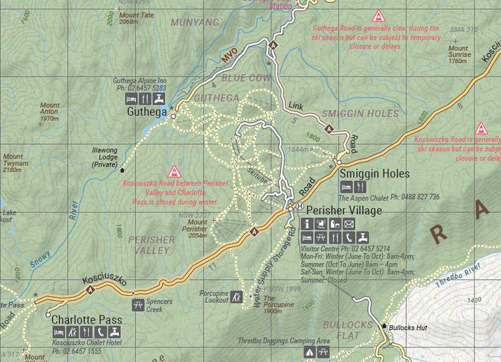 Carte routière - High Country Victoria (Nord-Est) | Hema Maps carte pliée Hema Maps 