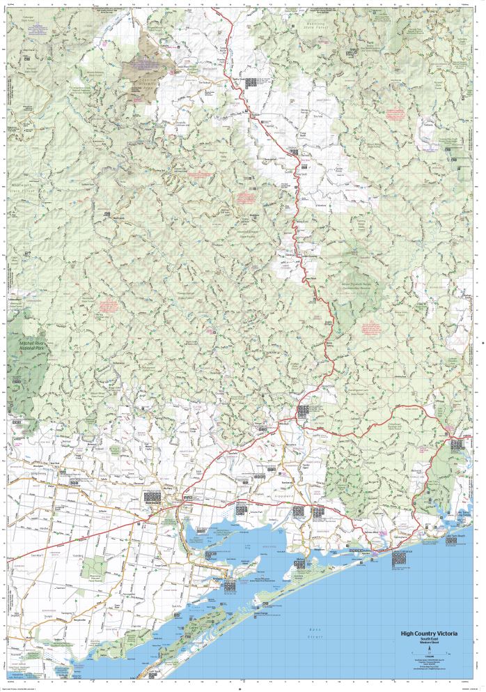 Carte routière - High Country Victoria (Sud-Est) | Hema Maps carte pliée Hema Maps 