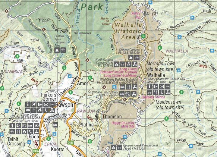 Carte routière - High Country Victoria (Sud-Ouest) | Hema Maps carte pliée Hema Maps 