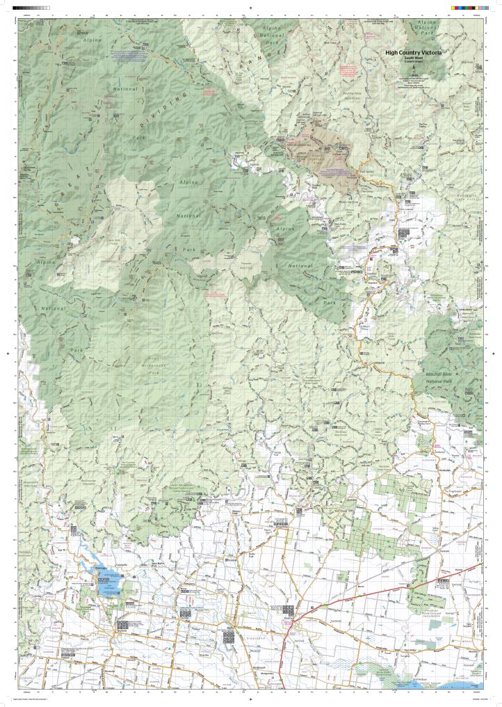 Carte routière - High Country Victoria (Sud-Ouest) | Hema Maps carte pliée Hema Maps 