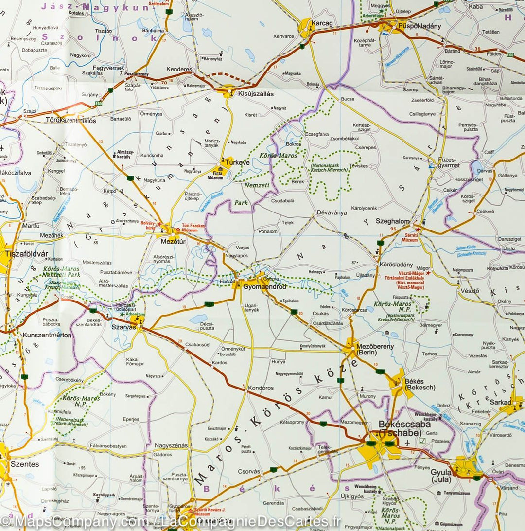 Carte routière - Hongrie | Reise Know How carte pliée Reise Know-How 