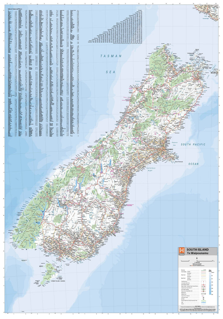 Carte routière - Ile du Sud (Nouvelle Zélande) | Hema Maps carte pliée Hema Maps 