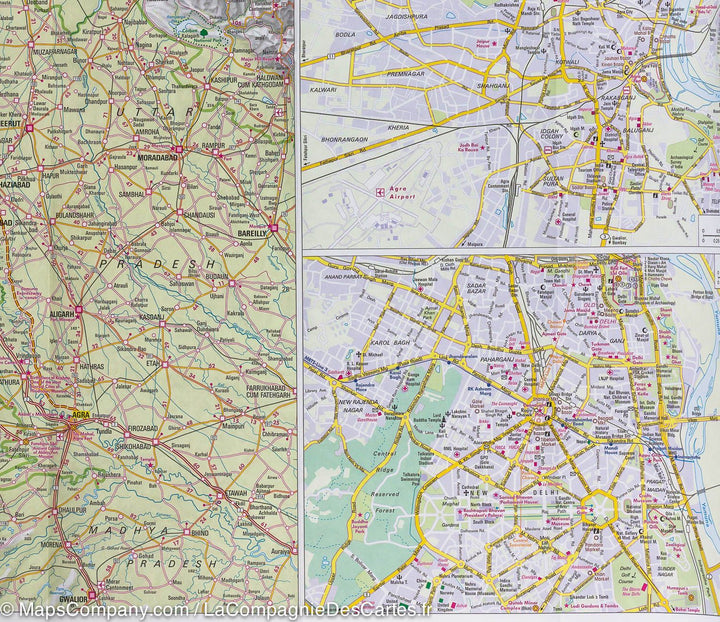 Carte routière imperméable - Inde Nord | Nelles Map carte pliée Nelles Verlag 