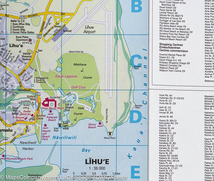Carte routière imperméable - Kauai (Hawaii) | Nelles Map carte pliée Nelles Verlag 