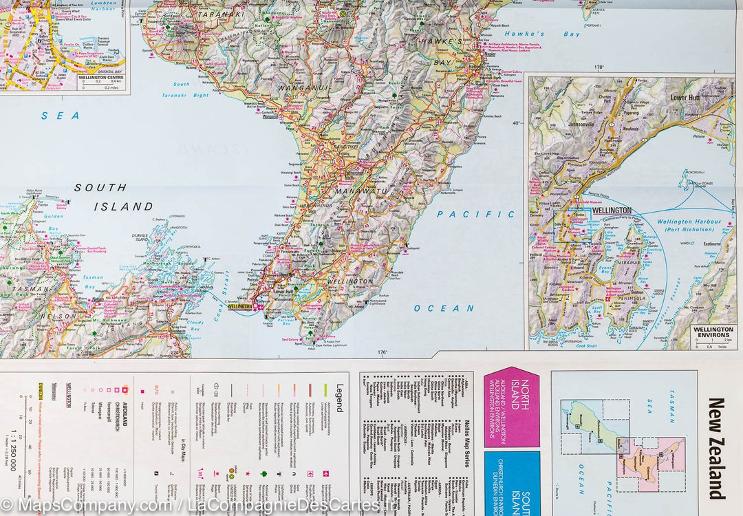 Carte routière imperméable - Nouvelle Zélande | Nelles Map carte pliée Nelles Verlag 