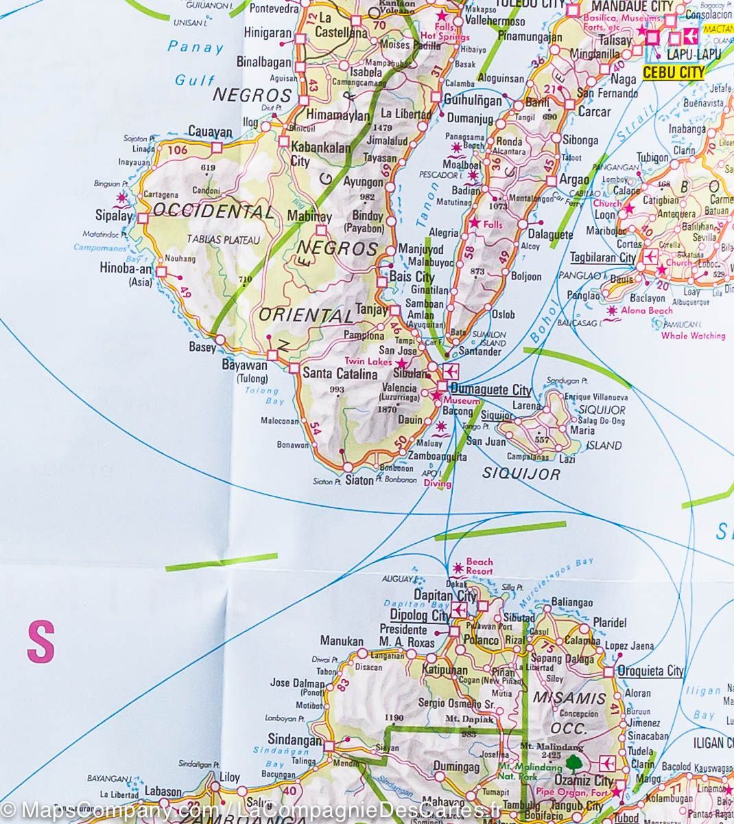 Carte routière imperméable - Philippines & plan de Manille | Nelles Map carte pliée Nelles Verlag 