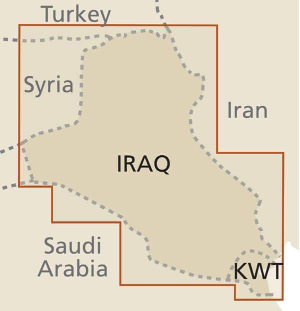 Carte routière - Irak & Koweit | Reise Know How atlas Reise Know-How 