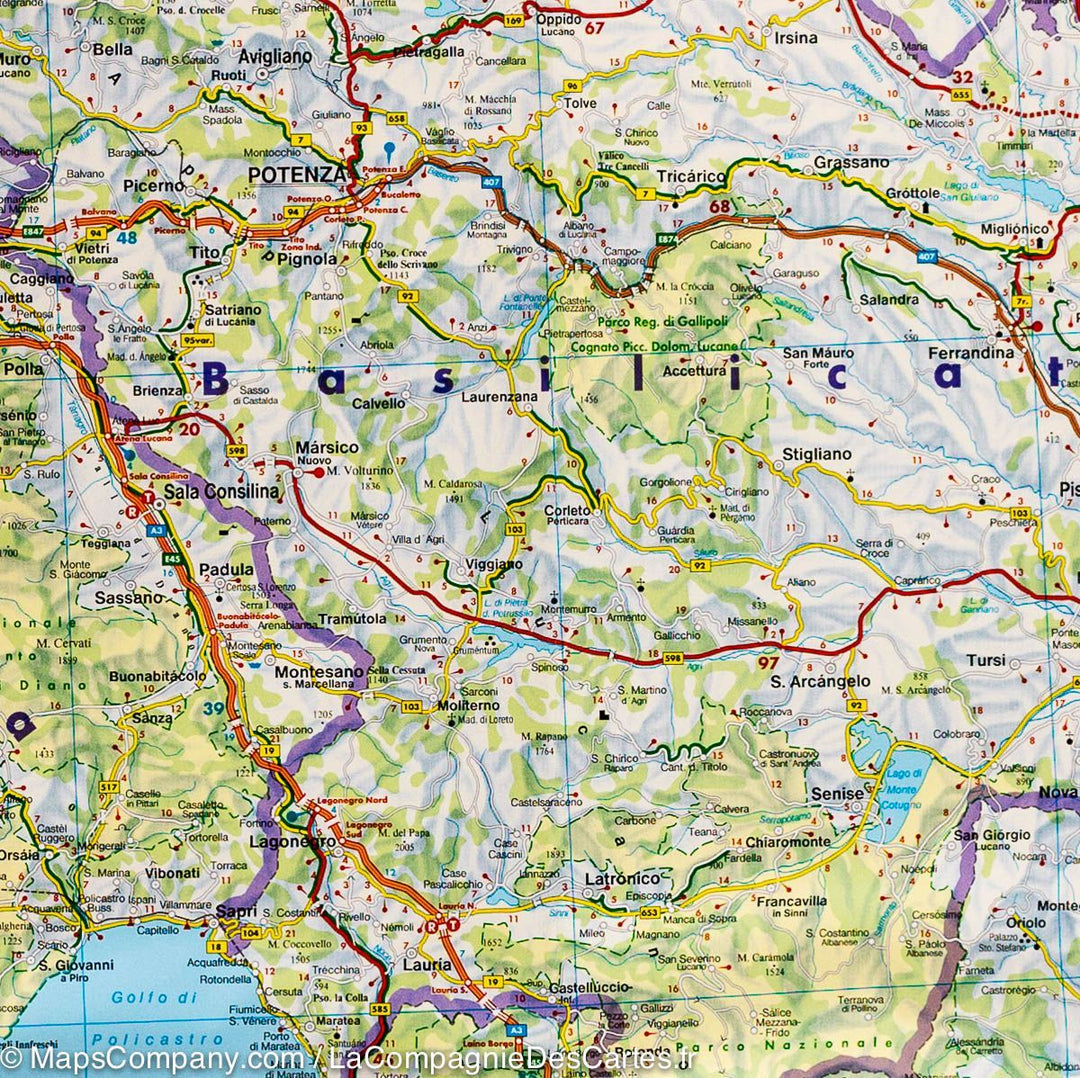 Carte routière - Italie du Sud | Freytag & Berndt carte pliée Freytag & Berndt 