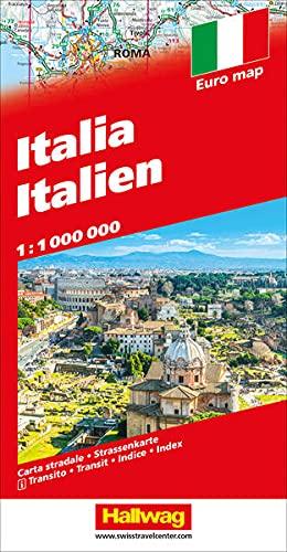 Carte routière - Italie | Hallwag carte pliée Hallwag 