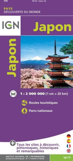 Carte routière - Japon | IGN carte pliée IGN 