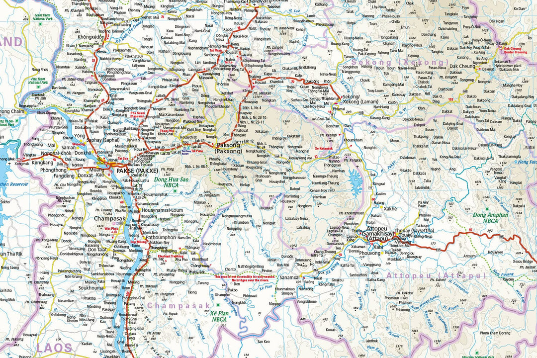 Carte routière - Laos | Reise Know How carte pliée Reise Know-How 