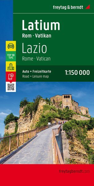Carte routière - Lazio (Rome, Vatican, Italie) | Freytag & Berndt carte pliée Freytag & Berndt 