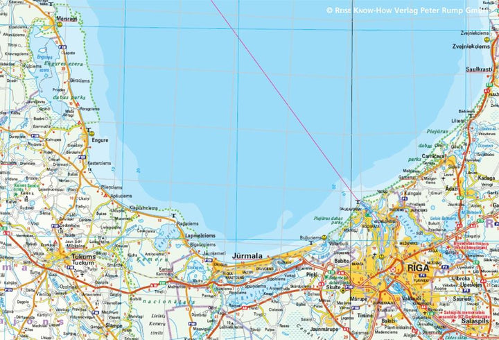 Carte routière - Lettonie | Reise Know How carte pliée Reise Know-How 