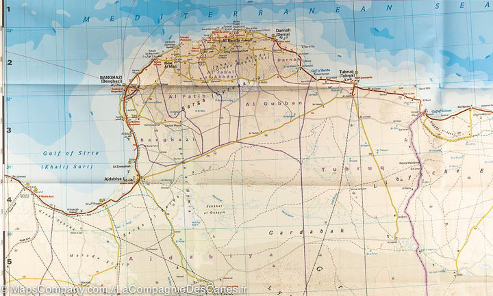 Carte routière de Libye | Reise Know How - La Compagnie des Cartes