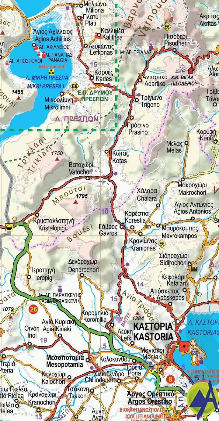 Carte routière - Macédoine (Grèce) R4 | Anavasi carte pliée Anavasi 