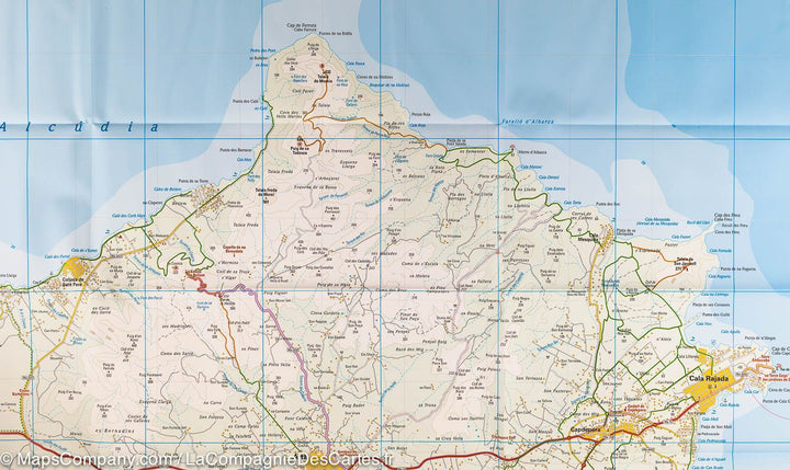 Carte routière de l'est de l'île de Majorque (Baléares) | Reise Know How - La Compagnie des Cartes
