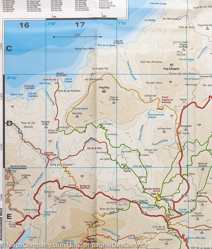 Carte routière - Majorque Nord | Reise Know How carte pliée Reise Know-How 