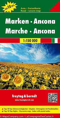 Carte routière - Marches (Ancône, Italie) | Freytag & Berndt carte pliée Freytag & Berndt 