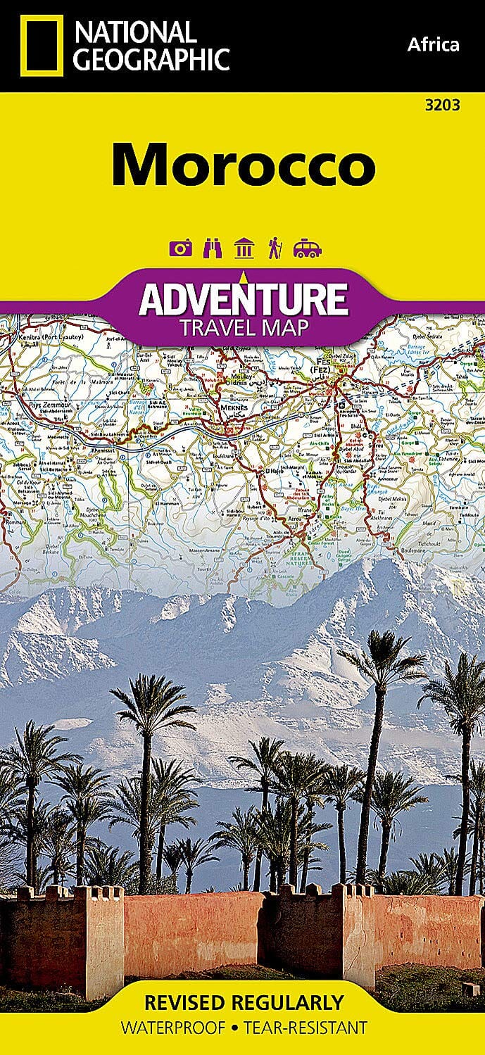 Carte routière - Maroc | National Geographic carte pliée National Geographic 