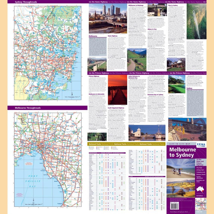 Carte routière - Melbourne à Sydney (Australie) | Hema Maps - La Compagnie des Cartes