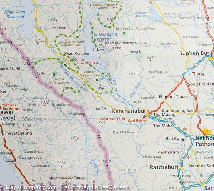 Carte routière - Myanmar (Birmanie) | Reise Know How carte pliée Reise Know-How 
