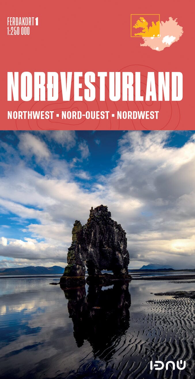 Carte routière n° 1 - Islande Nord-Ouest | Ferdakort carte pliée Ferdakort 