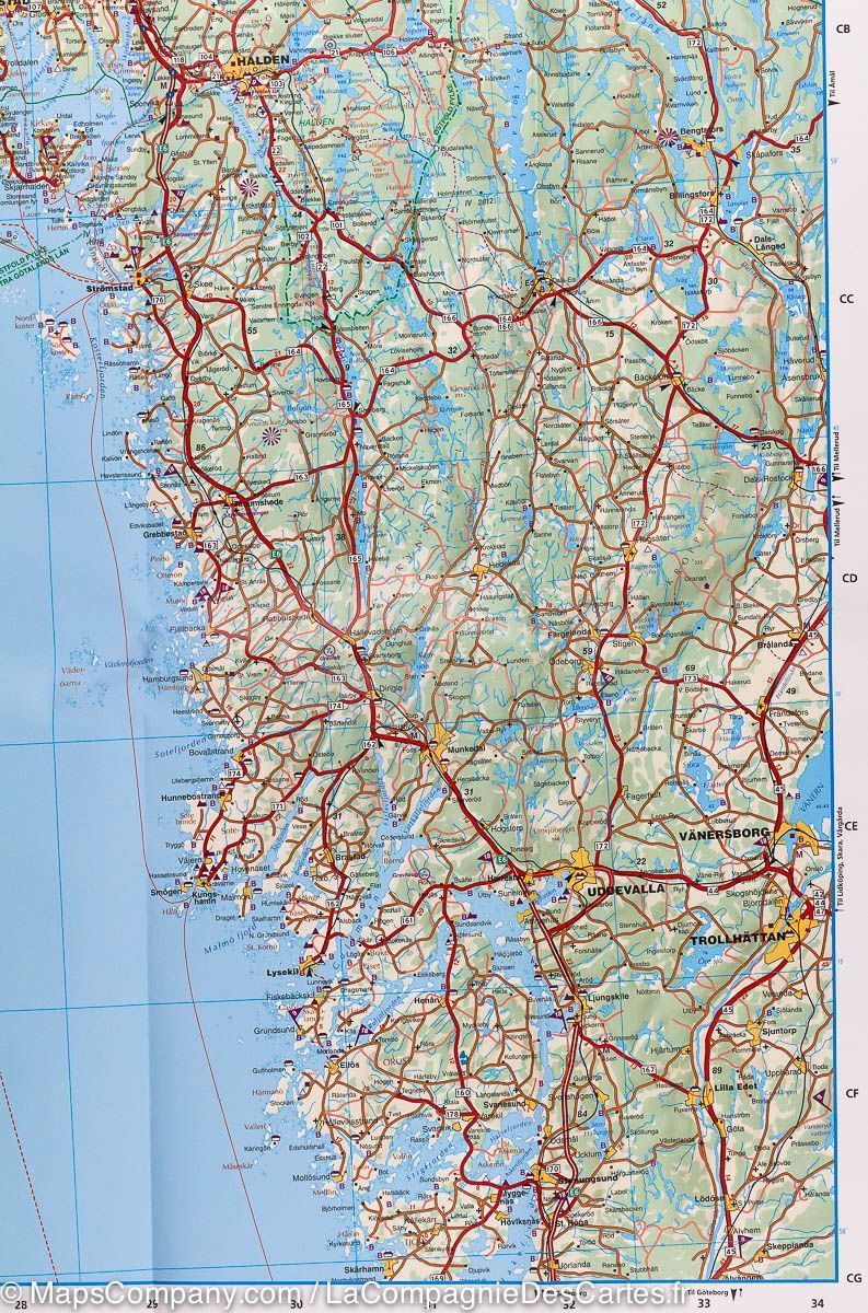 Carte routière #1 – Norvège Sud | Kümmerly   Frey - La Compagnie des Cartes