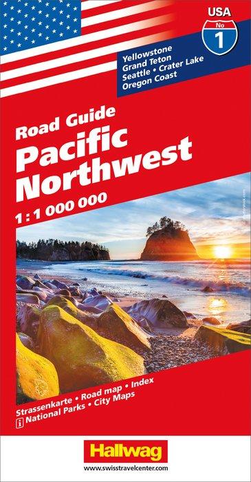 Carte routière n° 1 - USA Nord-Ouest | Hallwag carte pliée Hallwag 