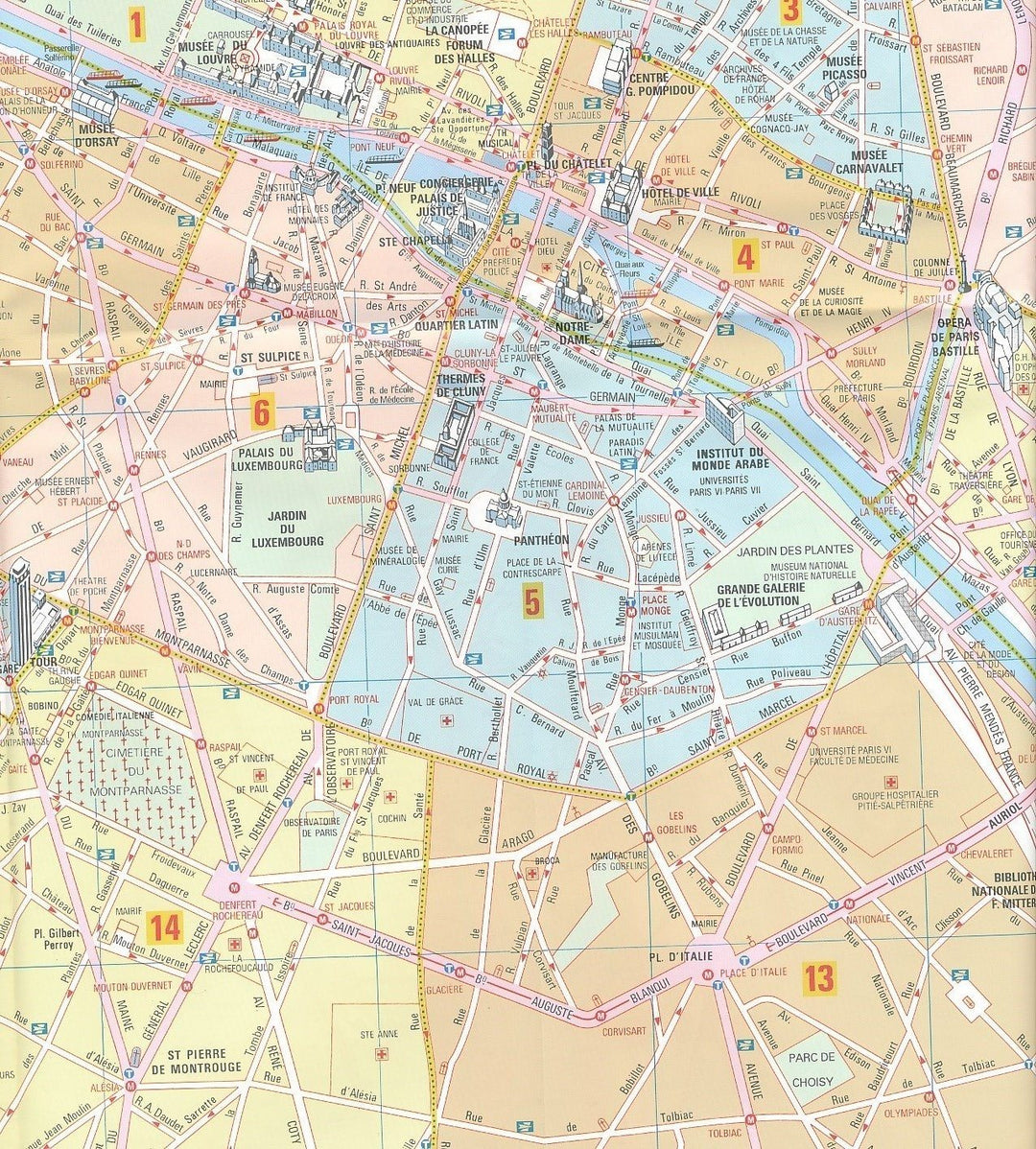 Carte de Paris et ses environs (indéchirable) - zoom France #102 - édition 2017  | Michelin - La Compagnie des Cartes