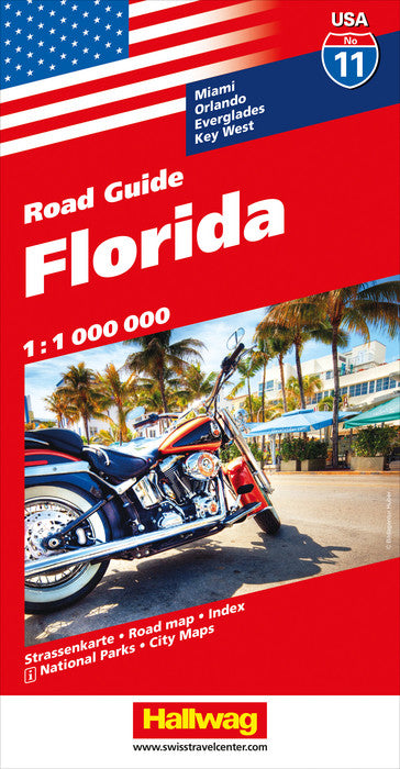 Carte routière n° 11 - Floride | Hallwag carte pliée Hallwag 
