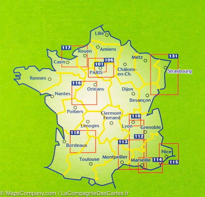 Carte routière n° 113 - Provence & Camargue | Michelin carte pliée Michelin 