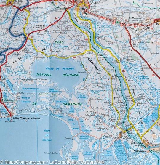Carte routière n° 113 - Provence & Camargue - VERSION MURALE ET PLASTIFIEE | Michelin carte murale grand tube Michelin 