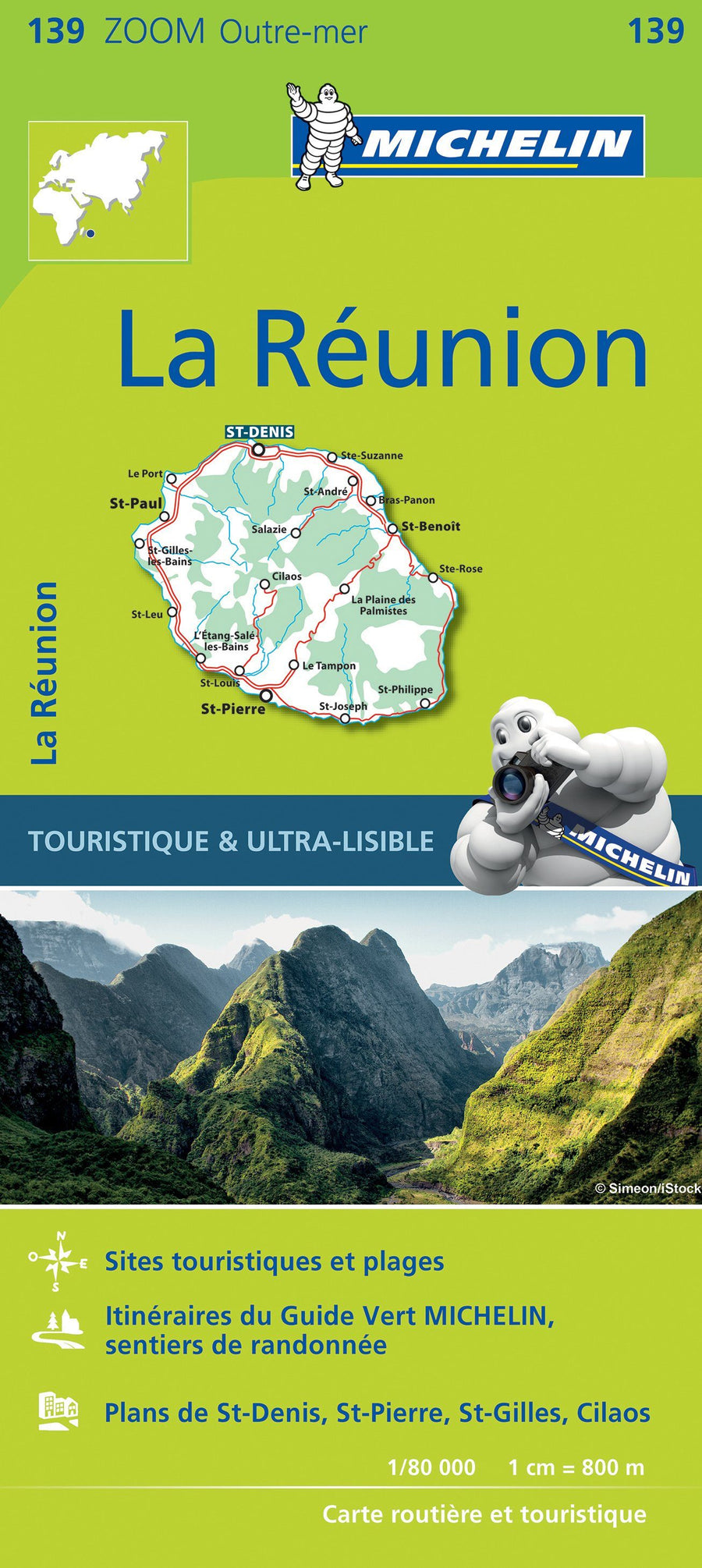 Carte routière n° 139 - La Réunion | Michelin carte pliée Michelin 