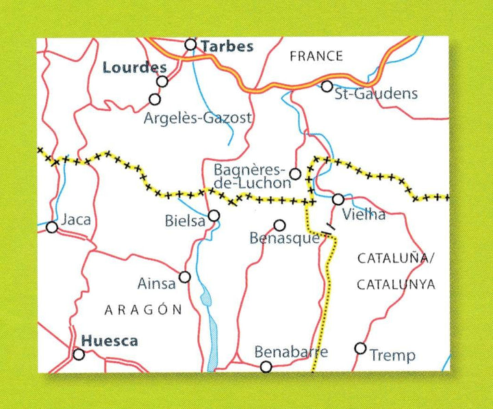 Carte routière n° 145 - Pyrénées Centrales (Béarn, Bigorre, Aragon) | Michelin carte pliée Michelin 